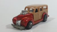 2008 Hot Wheels Team: Surf's Up '40s Woodie Dark Red Surfing Die Cast Toy Muscle Car Vehicle