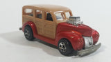 2008 Hot Wheels Team: Surf's Up '40s Woodie Dark Red Surfing Die Cast Toy Muscle Car Vehicle