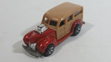 2008 Hot Wheels Team: Surf's Up '40s Woodie Dark Red Surfing Die Cast Toy Muscle Car Vehicle