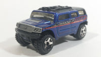 2004 Hot Wheels First Editions Rockster Blue Hummer Style Die Cast Toy Car Vehicle