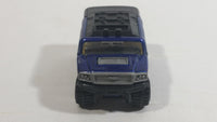 2004 Hot Wheels First Editions Rockster Blue Hummer Style Die Cast Toy Car Vehicle