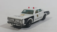 1980s Yatming Dodge Monaco Sheriff Highway Patrol 18 Police Cop White Black Die Cast Toy Car Emergency Rescue Vehicle