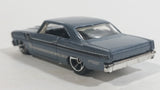 2012 Hot Wheels '66 Chevy Nova Metalflake Blue-Grey Die Cast Toy Muscle Car Vehicle