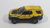 2001 Hot Wheels Isuzu VehiCross Yellow Die Cast Toy Car SUV Vehicle