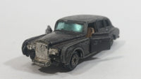 Vintage Yatming Rolls-Royce Phantom VI (Painted Black) Die Cast Toy Car Vehicle with Opening Doors - Hong Kong