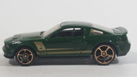 2010 Hot Wheels Faster Than Ever '07 Shelby GT500 Dark Green Die Cast Toy Muscle Car Vehicle