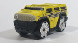 2004 Hot Wheels First Editions Blings Hummer H2 Yellow Die Cast Toy Car Vehicle