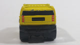 2004 Hot Wheels First Editions Blings Hummer H2 Yellow Die Cast Toy Car Vehicle