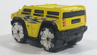 2004 Hot Wheels First Editions Blings Hummer H2 Yellow Die Cast Toy Car Vehicle