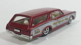 2010 Hot Wheels City Works Custom '66 GTO Wagon Fire Department Dark Red and White Die Cast Toy Car Vehicle