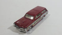 2010 Hot Wheels City Works Custom '66 GTO Wagon Fire Department Dark Red and White Die Cast Toy Car Vehicle