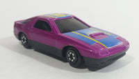 Yatming Mazda RX-7 Turbo Purple Super 8 No. 807 Die Cast Toy Car Vehicle