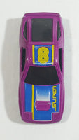 Yatming Mazda RX-7 Turbo Purple Super 8 No. 807 Die Cast Toy Car Vehicle