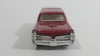 2010 Hot Wheels City Works Custom '66 GTO Wagon Fire Department Dark Red and White Die Cast Toy Car Vehicle