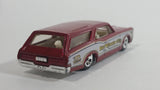 2010 Hot Wheels City Works Custom '66 GTO Wagon Fire Department Dark Red and White Die Cast Toy Car Vehicle