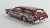 2010 Hot Wheels City Works Custom '66 GTO Wagon Fire Department Dark Red and White Die Cast Toy Car Vehicle