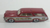 2010 Hot Wheels City Works Custom '66 GTO Wagon Fire Department Dark Red and White Die Cast Toy Car Vehicle