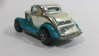 1995 Hot Wheels Speed Gleamer 3-Window '34 Turquoise Blue Chrome Die Cast Toy Car Hot Rod Vehicle