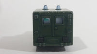 Majorette Sonic Flashers Ambulance No. 255 Military Army Green 1/60 Scale Die Cast Toy Car Vehicle - Blue Lights