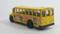 1998 Hot Wheels Mixed Signals School Bus Yellow Die Cast Toy Car Vehicle