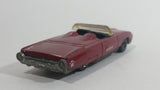 2005 Hot Wheels Muscle Mania '63 T-Birds Metalflake Dark Red Convertible Die Cast Toy Car Vehicle