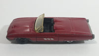 2005 Hot Wheels Muscle Mania '63 T-Birds Metalflake Dark Red Convertible Die Cast Toy Car Vehicle