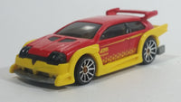 2010 Hot Wheels Hot Tunerz Flight 03 Red with Yellow Trim Die Cast Toy Car Vehicle