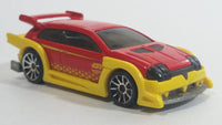 2010 Hot Wheels Hot Tunerz Flight 03 Red with Yellow Trim Die Cast Toy Car Vehicle