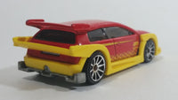 2010 Hot Wheels Hot Tunerz Flight 03 Red with Yellow Trim Die Cast Toy Car Vehicle