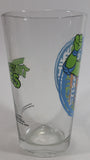 2014 Viacom TMNT Teenage Mutant Ninja Turtles Leonardo 6" Tall Glass Cup Television Cartoon Collectible