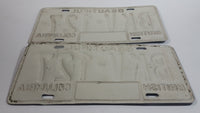 1985 Beautiful British Columbia Blue with White Letters Vehicle License Plate Set of 2 BKV 127