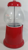 Antique Style Metal and Glass Globe Red Colored 11 1/2" Tall Candy Gumball Dispenser With Original Box