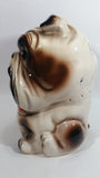 10" Tall Ceramic Bulldog Dog Coin Bank - Made in Taiwan