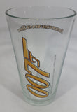 James Bond 007 Tomorrow Never Dies Movie Film 5 3/4" Tall PP7 Yellow Gun Drinking Glass Collectible