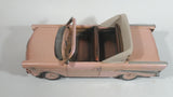 Chevy Bel Air Convertible Pressed Steel Light Salmon Pink Hand Painted Decorative Classic Car Model 11 1/2" Long