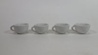Set of 4 Small Tiny Miniature Children's Kids Tea Cups With Pink Floral Decor