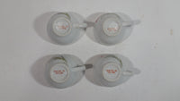 Set of 4 Small Tiny Miniature Children's Kids Tea Cups With Pink Floral Decor