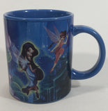 2008 Walt Disney Tinkerbell Fairy Blue Ceramic Coffee Mug