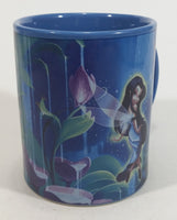 2008 Walt Disney Tinkerbell Fairy Blue Ceramic Coffee Mug