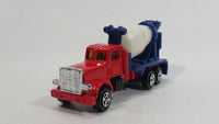 Unknown Brand Red Blue White Cement Mixer Truck Die Cast Toy Car Vehicle