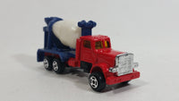 Unknown Brand Red Blue White Cement Mixer Truck Die Cast Toy Car Vehicle