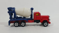 Unknown Brand Red Blue White Cement Mixer Truck Die Cast Toy Car Vehicle