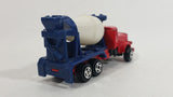 Unknown Brand Red Blue White Cement Mixer Truck Die Cast Toy Car Vehicle