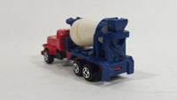 Unknown Brand Red Blue White Cement Mixer Truck Die Cast Toy Car Vehicle