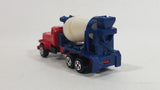 Unknown Brand Red Blue White Cement Mixer Truck Die Cast Toy Car Vehicle