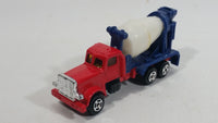 Unknown Brand Red Blue White Cement Mixer Truck Die Cast Toy Car Vehicle