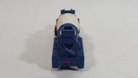 Unknown Brand Red Blue White Cement Mixer Truck Die Cast Toy Car Vehicle