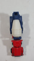 Unknown Brand Red Blue White Cement Mixer Truck Die Cast Toy Car Vehicle