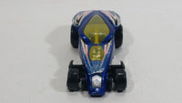 2006 Hot Wheels Brutalistic Blue Die Cast Toy Car Vehicle McDonalds Happy Meal with Pop Up Rear End