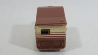 Vintage 1970s Chevy Stepside Pickup Camper Truck Yellow and Brown Die Cast Toy Car Vehicle - Hong Kong